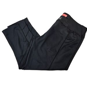 Everlast Sport Capri Activewear Leggings‎ Black & Neon Organge Women's Large